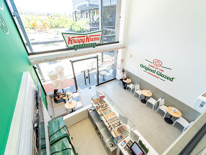 Krispy Kreme - Detailed overhead view of donut display and point of sale - Contract Workplaces.jpg